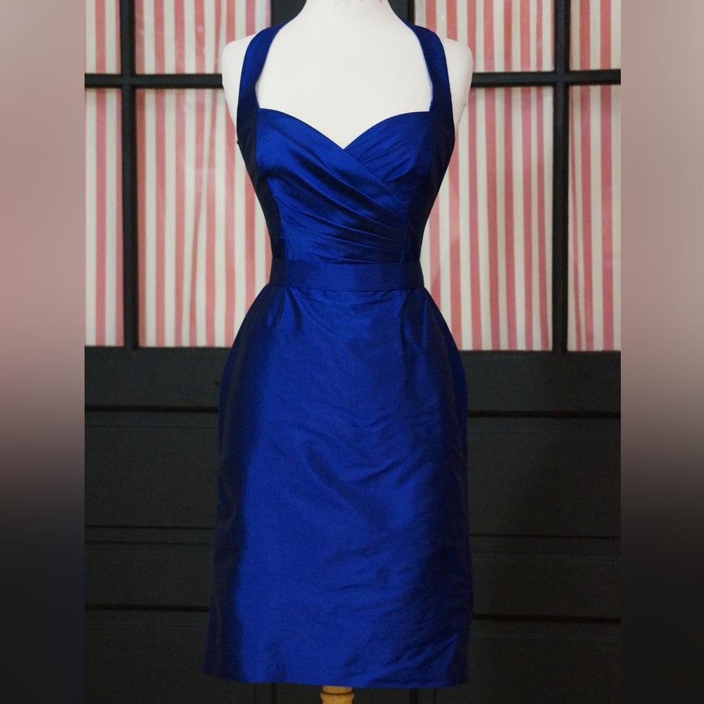 Alfred Sung Electric Blue Dress S275 worn once